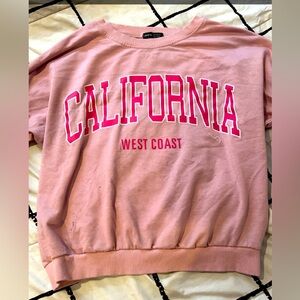 Pink California West coast sweatshirt.
